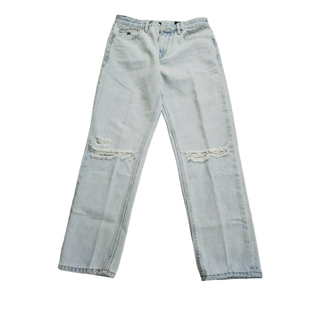 Res Denim Jeans Size 27 Mens Light Wash Low Rise Romeo Style Distressed Straight